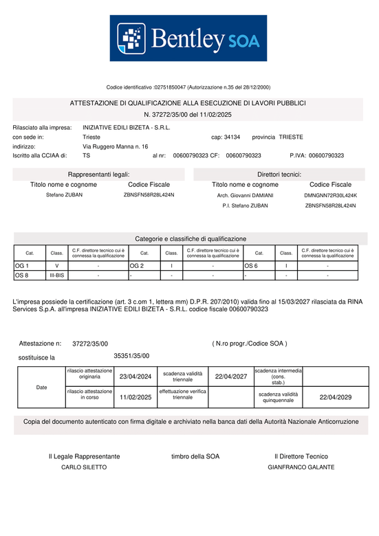 Certificazione SOA